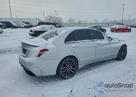 2020 Mercedes-Benz C 43 Amg z USA, uszkodzony, nr VIN W1KWF6EB9LR581168